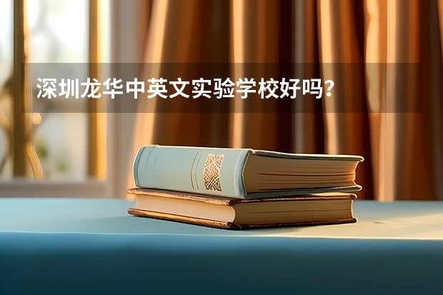 深圳龙华中英文实验学校好吗？