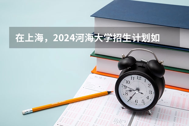在上海，2024河海大学招生计划如何