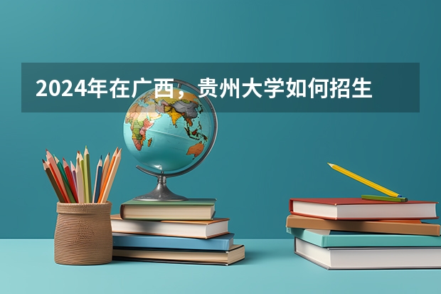 2024年在广西，贵州大学如何招生