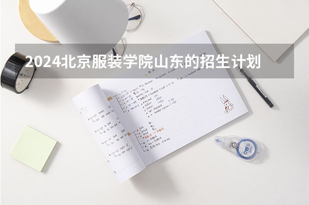 2024北京服装学院山东的招生计划