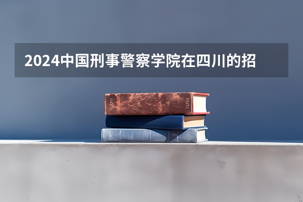 2024中国刑事警察学院在四川的招生方案