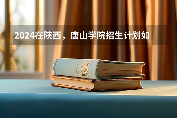 2024在陕西，唐山学院招生计划如何