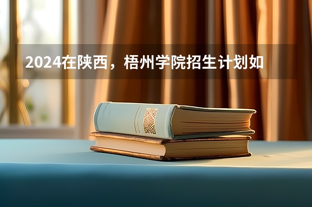 2024在陕西，梧州学院招生计划如何