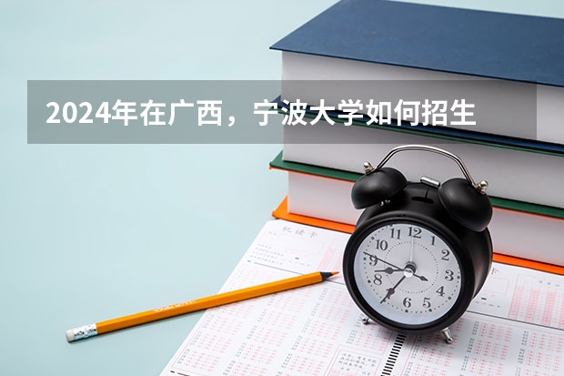 2024年在广西，宁波大学如何招生