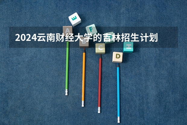 2024云南财经大学的吉林招生计划