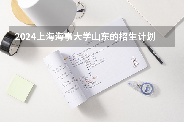 2024上海海事大学山东的招生计划