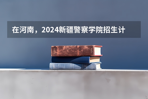 在河南，2024新疆警察学院招生计划如何