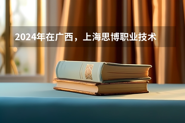 2024年在广西，上海思博职业技术学院如何招生