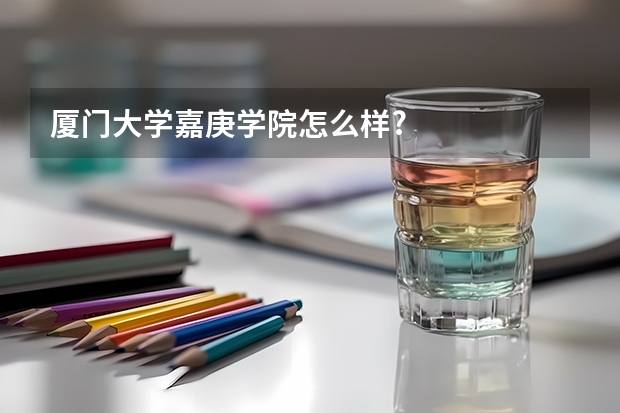 厦门大学嘉庚学院怎么样?