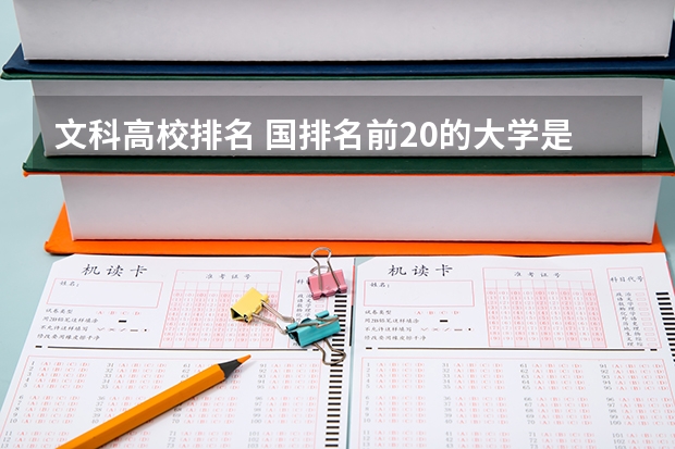 文科高校排名 国排名前20的大学是那几所?