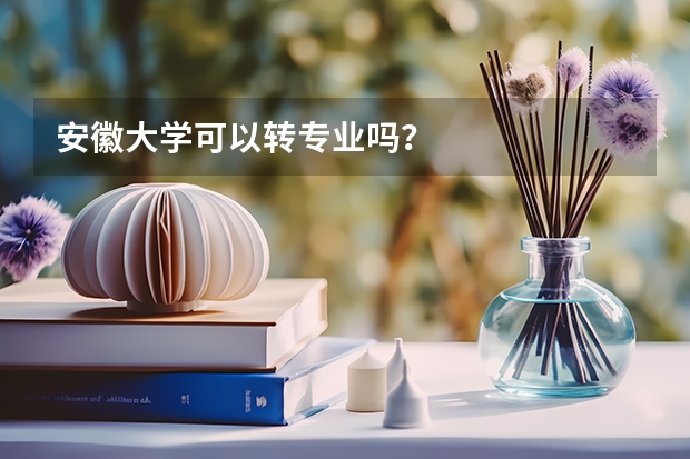 安徽大学可以转专业吗?