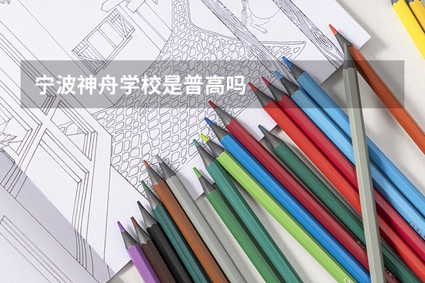 宁波神舟学校是普高吗