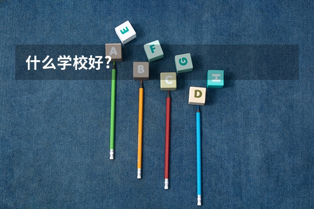 什么学校好?