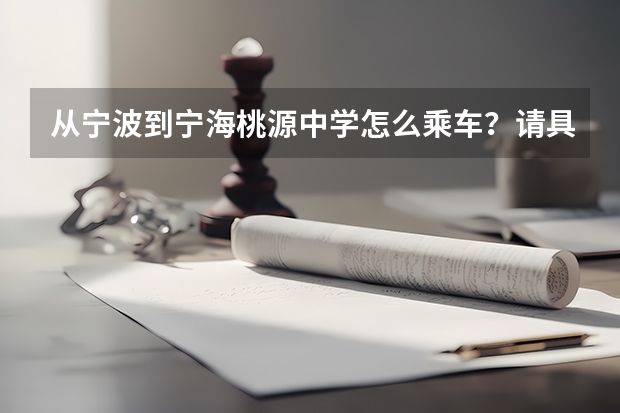 从宁波到宁海桃源中学怎么乘车?请具体一点。