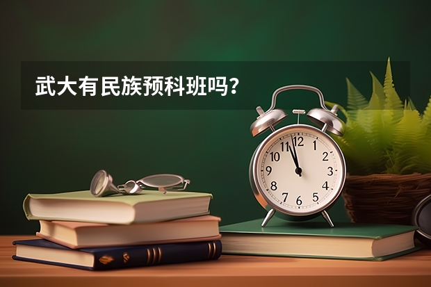 武大有民族预科班吗?