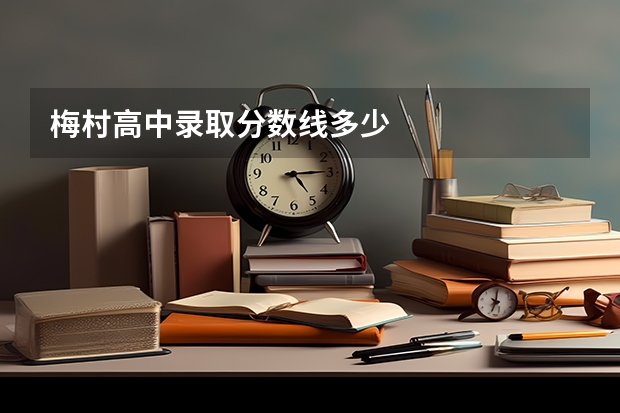 梅村高中录取分数线多少