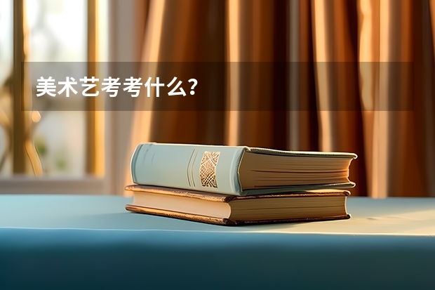 美术艺考考什么?