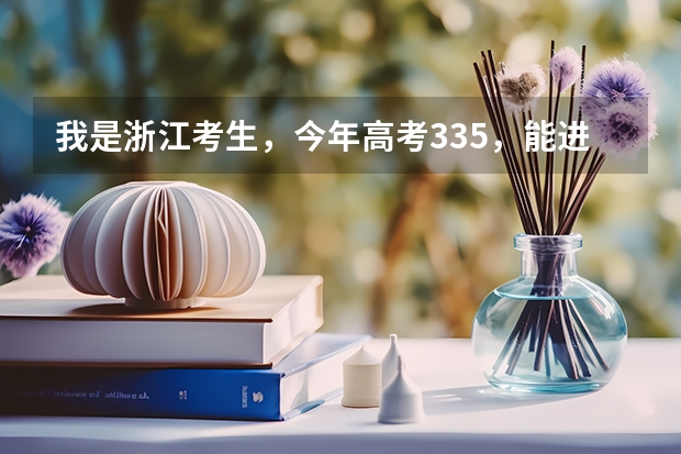 我是浙江考生,今年高考335,能进金华职业技术学院的建筑工程类的专业吗?