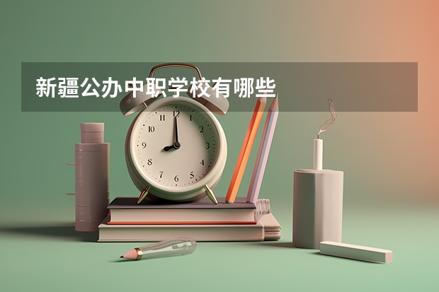 新疆公办中职学校有哪些