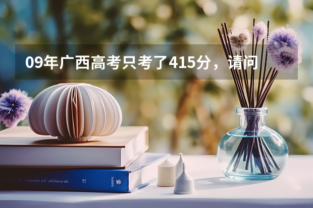 09年广西高考只考了415分,请问我怎么才能上2本学校