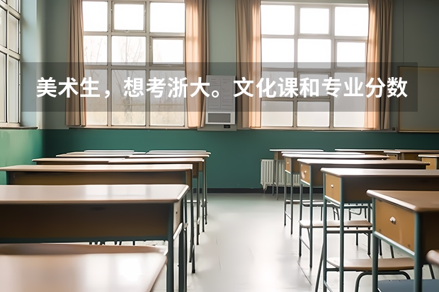 美术生，想考浙大。文化课和专业分数线各是多少？__山西省